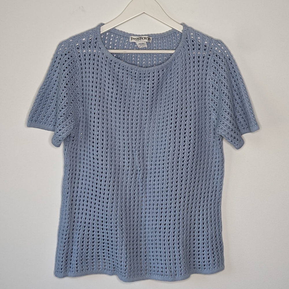 Vintage Short Sleeve Knit, Size L